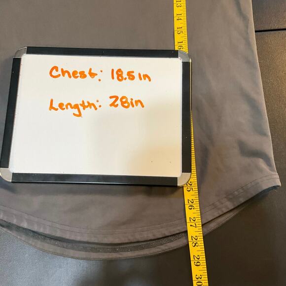 Bylt Gray Drop Cut V-Neck Short Sleeve Cotton Blend T-Shirt Size S - Picture 6 of 6